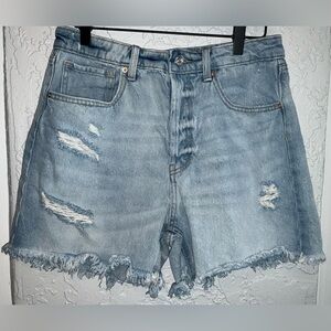 Wild Fable Super High-Rise Cutoff Denim Distressed Shorts